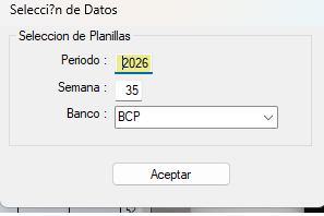 Exportación de haberes al Banco de Crédito